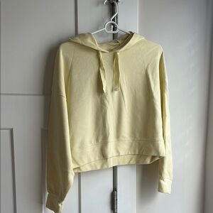 All in Motion Yellow Crop Long Sleeve Hoodie